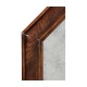 Large Octagonal Crotch Mahogany Mirror (Églomisé)