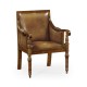 Regency Style Walnut Bergère Arm Chair
