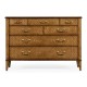 Satinwood large chest of drawers