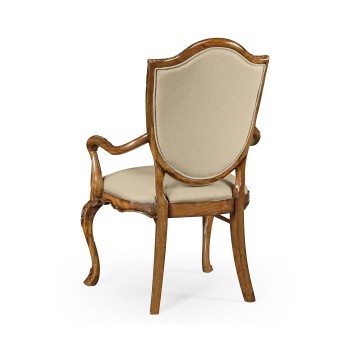 Shield Back Satinwood Arm Chair