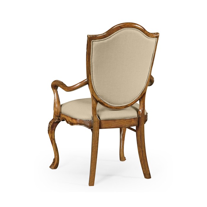 Shield Back Satinwood Arm Chair