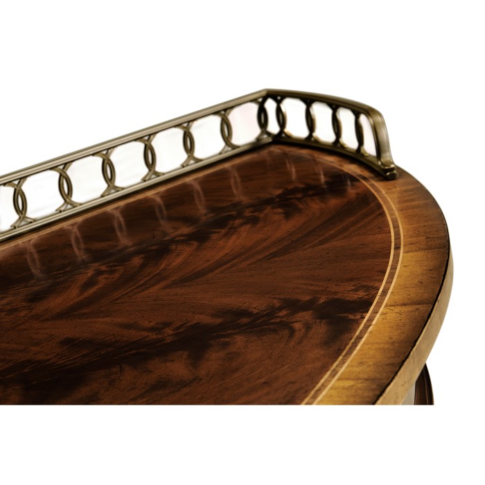 Large Mahogany Demilune Sideboard