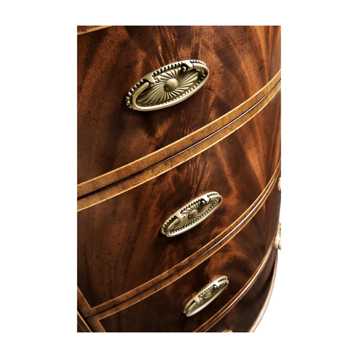 Mahogany Demilune Chest of Drawers