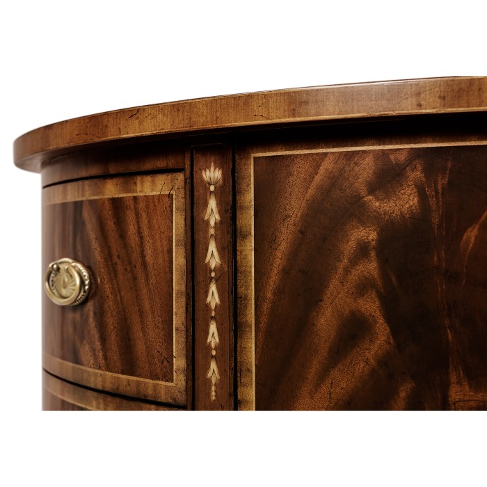 Mahogany Demilune Chest of Drawers