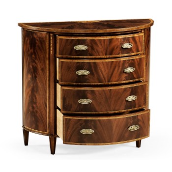Mahogany Demilune Chest of Drawers