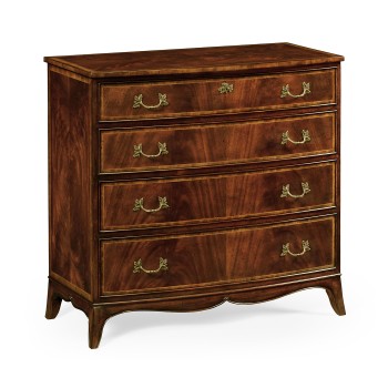 Mahogany Bow Front Chest of Drawers