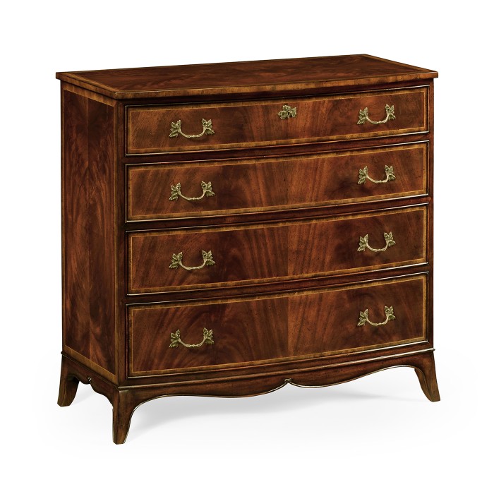 Mahogany Bow Front Chest of Drawers
