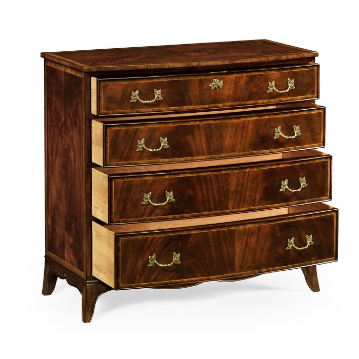 Mahogany Bow Front Chest of Drawers