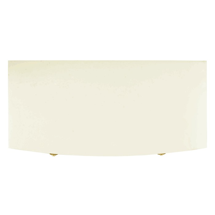 Ivory & Crackle Ceramic Lacquered Chest of Four Drawers