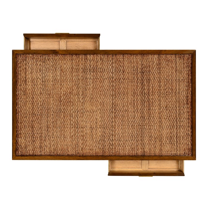 Caned coffee table