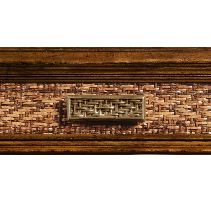 Caned coffee table