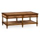 Caned coffee table