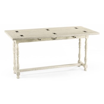 Small Whitewash Driftwood  Hunt Table