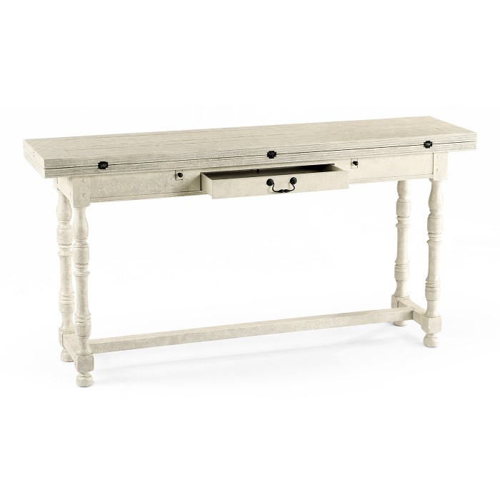 Small Whitewash Driftwood  Hunt Table