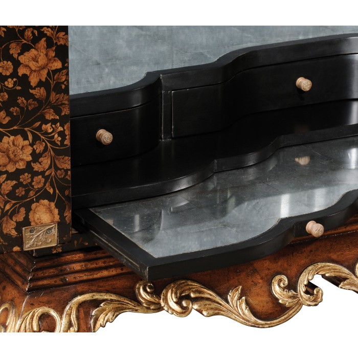 Black Chinoiserie Drinks Cabinet