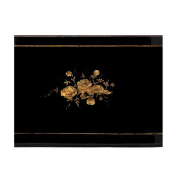 Regency Style Black Three-Tier Étagère (Large)