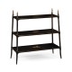 Regency Style Black Three-Tier Étagère (Large)