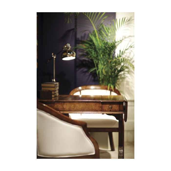 Plain upholstery walnut salon tub chair