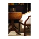 Plain upholstery walnut salon tub chair