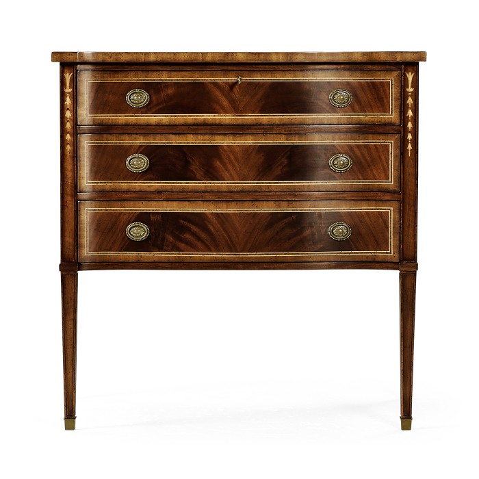 Mahogany Chest of Drawers with Raised Base