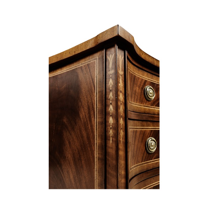 Mahogany Chest of Drawers with Raised Base