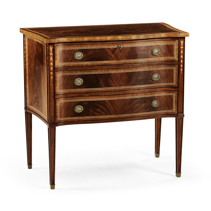 Mahogany Chest of Drawers with Raised Base