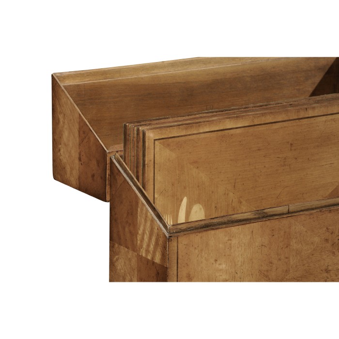 Rectangular Satinwood & Cutlery Inlay Placemat Box
