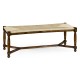 Two Seat Stool with Rushed Seat