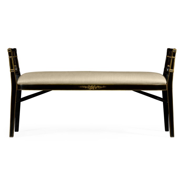 Back & Gilt window seat
