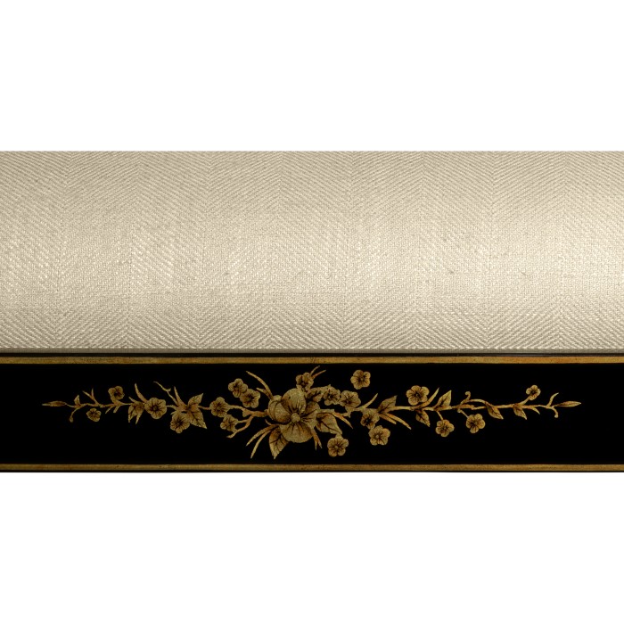 Back & Gilt window seat