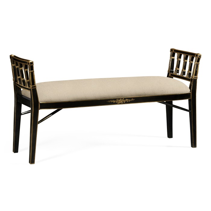 Back & Gilt window seat