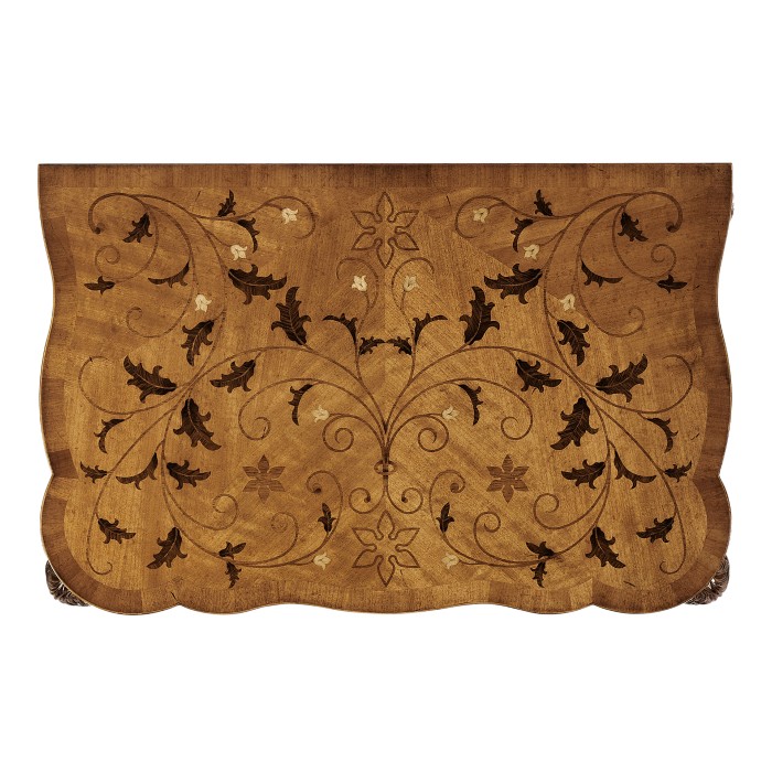 Small marquetry side table