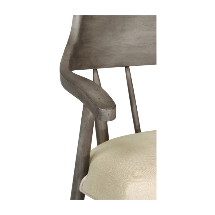 Casual Dark Grey Captains Chair