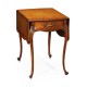 Carved walnut pembroke table