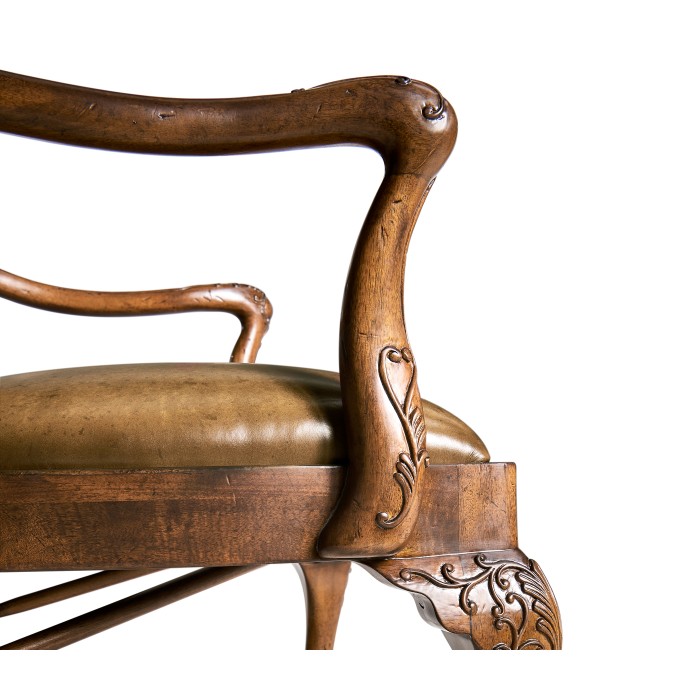 Seaweed Marquetry Arm Chair