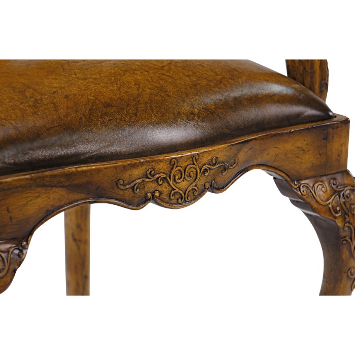 Seaweed Marquetry Arm Chair