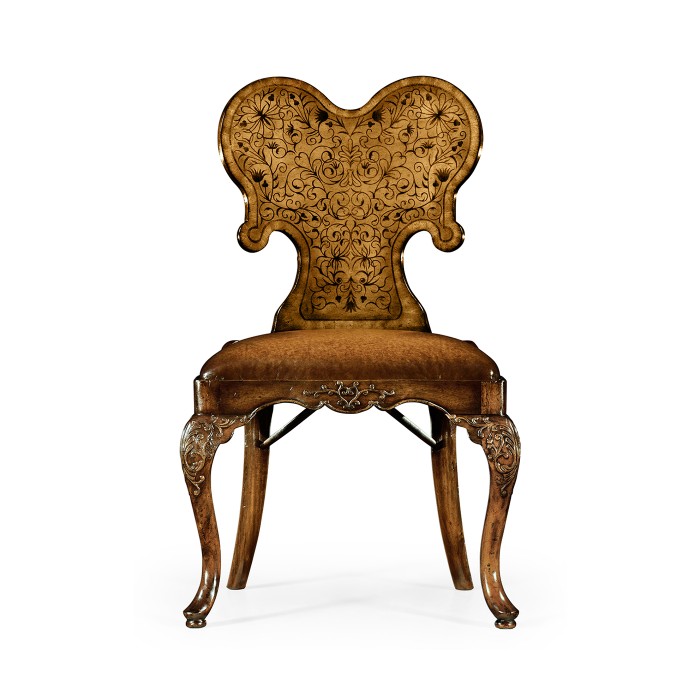Seaweed Marquetry Side Chair