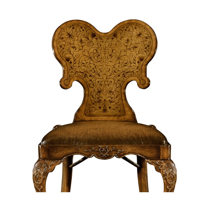 Seaweed Marquetry Side Chair