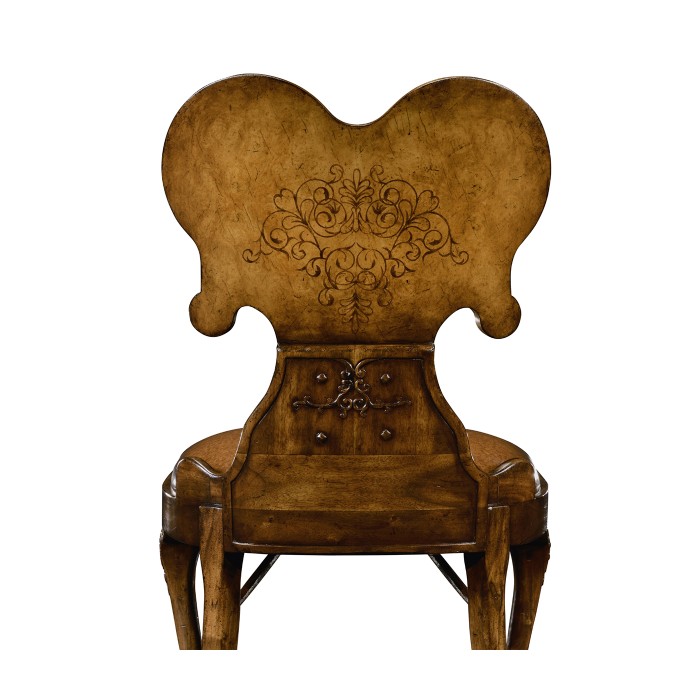 Seaweed Marquetry Side Chair