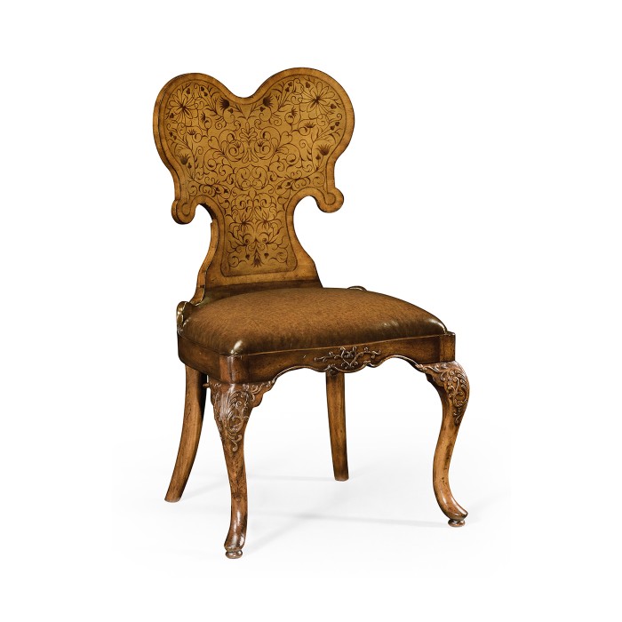 Seaweed Marquetry Side Chair