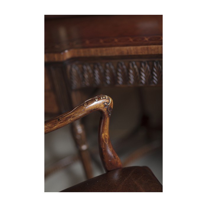 Seaweed Marquetry Side Chair