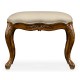 Large French Provincial Walnut Footstool
