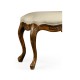 Large French Provincial Walnut Footstool