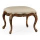 Large French Provincial Walnut Footstool