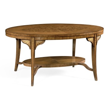 Marquetry Inlaid Satinwood Coffee Table