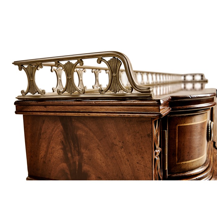 Narrow Gallery Mahogany Console Table