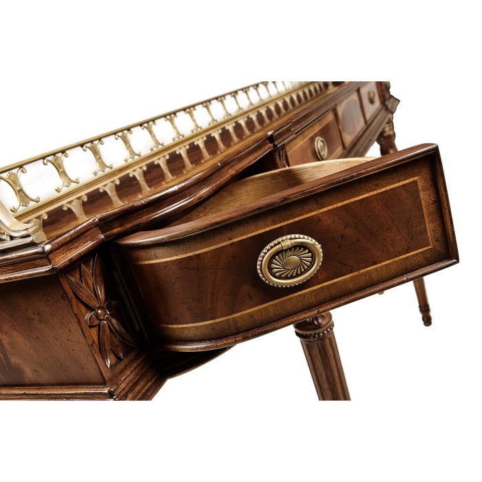 Narrow Gallery Mahogany Console Table