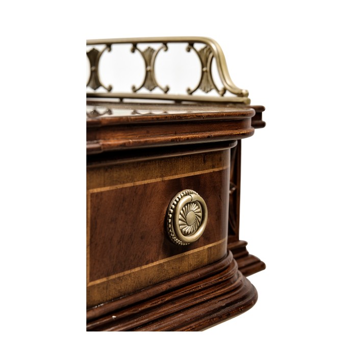 Narrow Gallery Mahogany Console Table
