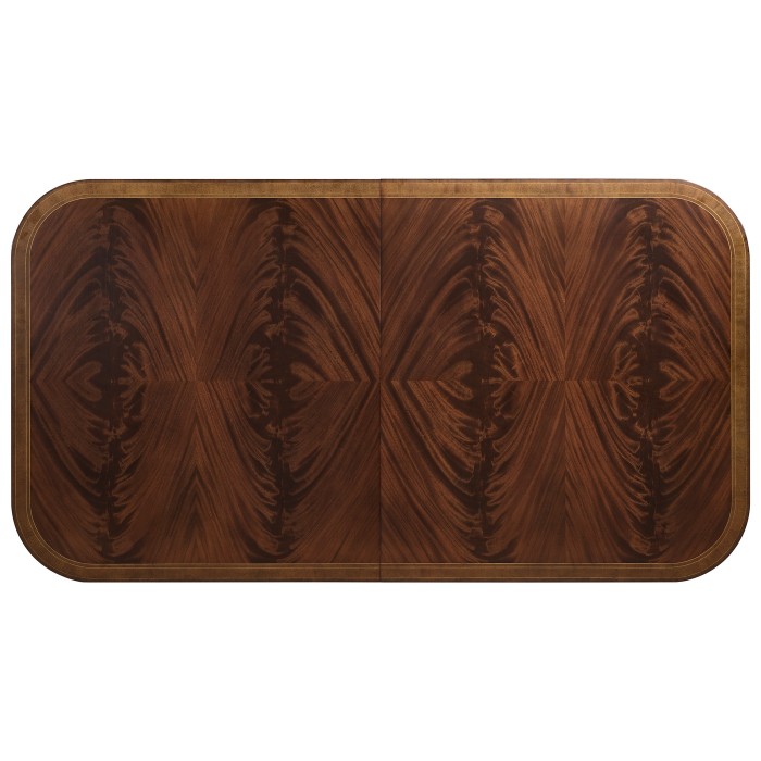 Buckingham Two–Leaf Mahogany Extending Dining Table 88"