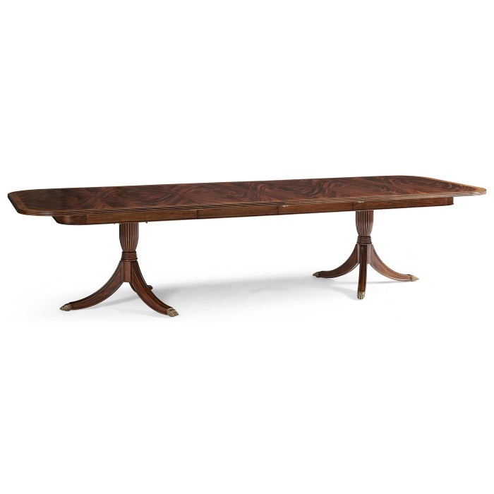 Buckingham Two–Leaf Mahogany Extending Dining Table 88"